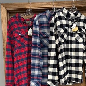Burlebo Flannel Button Ups